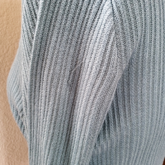 Soft Surroundings Aida Tunic Pullover Sweater Top Blue M - Picture 10 of 10